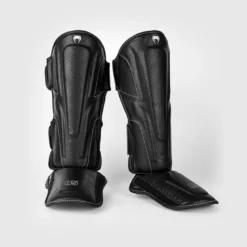 Venum Impact Evo Scales Shinguards Black