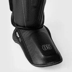 Venum Impact Evo Scales Shinguards Black