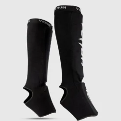 Venum Kontact Shin Guards Black/Silver