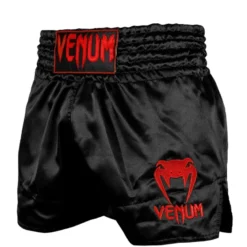 Venum Muay Thai Shorts Classic, Black/Red