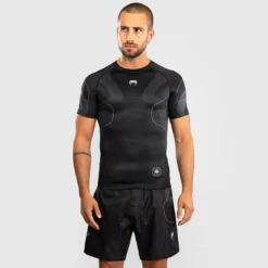 Venum Nexus Rashguards Short Sleeves Black/Silver