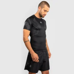 Venum Nexus Rashguards Short Sleeves Black/Silver