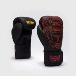 Venum Quetzal Fury Boxing Gloves Black/Fury Red/Tangerine, 10oz