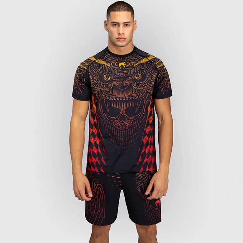 Venum Quetzal Fury Dry Tech T-shirt Black/Fury Red/Tangerine