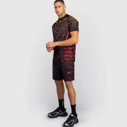 Venum Quetzal Fury Dry Tech T-shirt Black/Fury Red/Tangerine