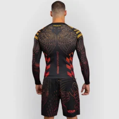 Venum Quetzal Fury Rashguards Longsleeves Black/Fury Red/Tangerine