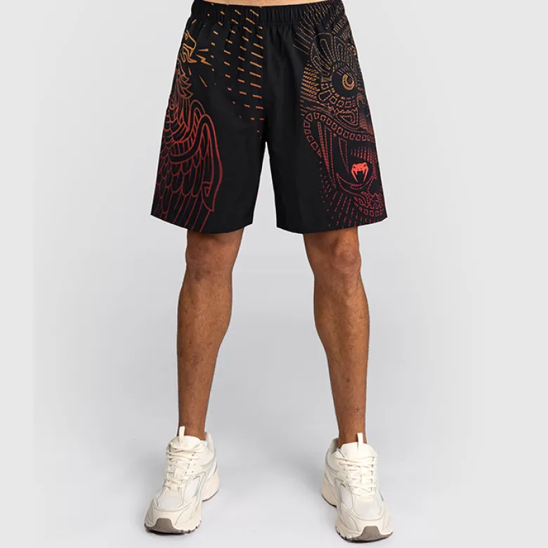 Venum Quetzal Fury Training Shorts Black/Fury Red/Tangerine