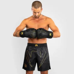 Venum Serpenti Fightshorts Black/Silver/Gold