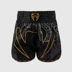 Venum Serpenti Muay Thai Shorts Black/Silver/Gold