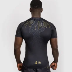 Venum Serpenti Rashguards Short Sleeves Black/Silver/Gold