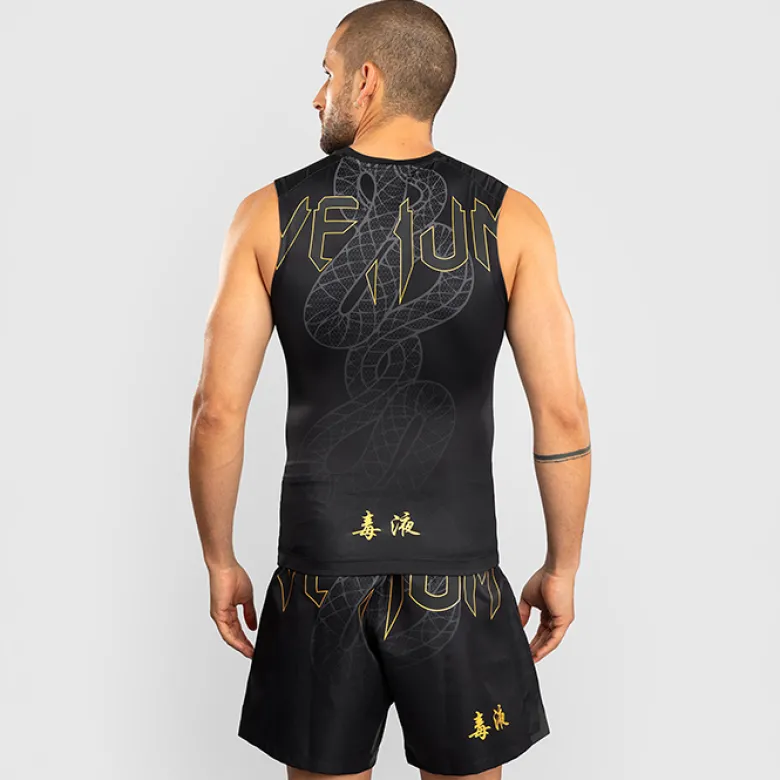 Venum Serpenti Rashguards Sleeveless Black/Silver/Gold