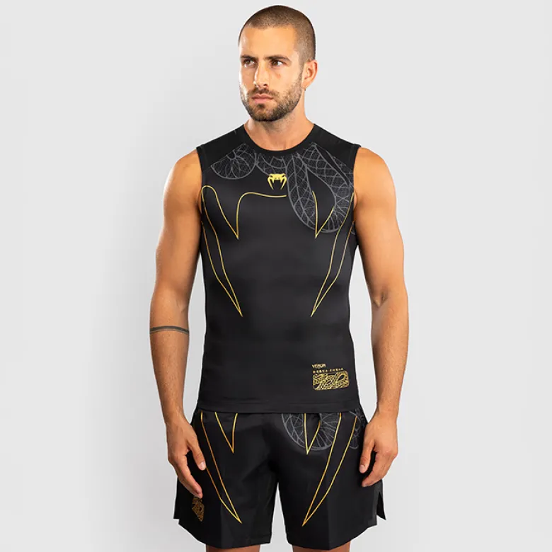Venum Serpenti Rashguards Sleeveless Black/Silver/Gold