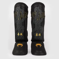 Venum Serpenti Shinguards Black/Silver/Gold