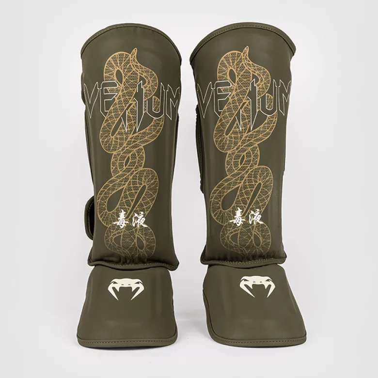 Venum Serpenti Shinguards Kaki/Bronze/Ivory