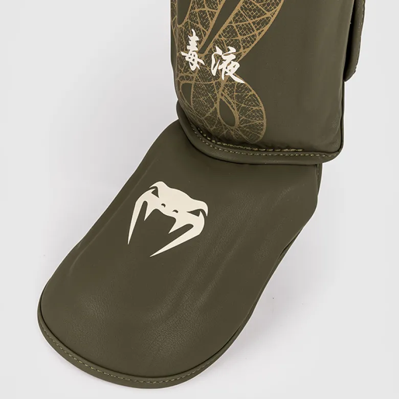 Venum Serpenti Shinguards Kaki/Bronze/Ivory
