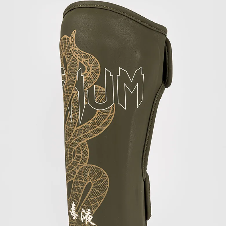 Venum Serpenti Shinguards Kaki/Bronze/Ivory