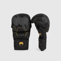 Venum Serpenti Sparring Gloves Black/Silver/Gold