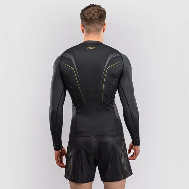Venum Streamline Long Sleeve Rashguard Black/Gold