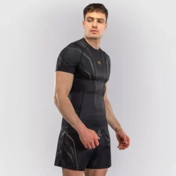 Venum Streamline Short Sleeves Rashguards Black/Gold