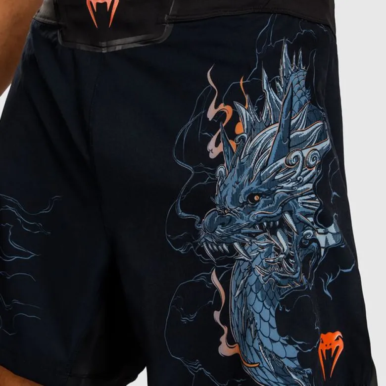 Venum Thunder Dragon Fightshorts Black/Grey/Copper