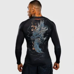 Venum Thunder Dragon Long Sleeve Rashguard Black/Grey/Copper