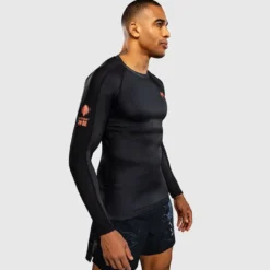 Venum Thunder Dragon Long Sleeve Rashguard Black/Grey/Copper