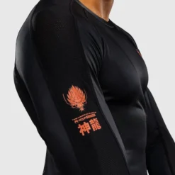 Venum Thunder Dragon Long Sleeve Rashguard Black/Grey/Copper