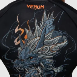 Venum Thunder Dragon Short Sleeves Rashguards Black/Grey/Copper