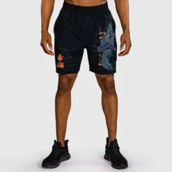 Venum Thunder Dragon Training Shorts Black/Grey/Copper