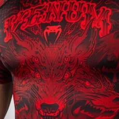 Venum Wolf Atak Short Sleeves Rashguards Black/Red