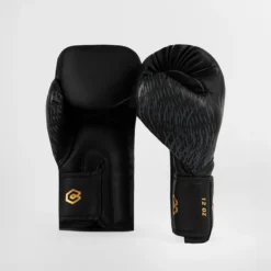 Venum X CHIMAEV Wild Borz Boxing Gloves Black/Gold, 10oz