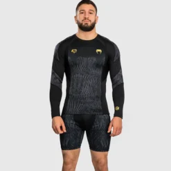 Venum X CHIMAEV Wild Borz Rashguards Long Sleeves Black/Grey