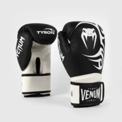 Venum X Mike Tyson Pro Boxing Gloves with velcro Black/White, 10oz