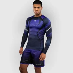 Venum x TEKKEN 8 Long Sleeve Rashguard Kazuya Black/Purple