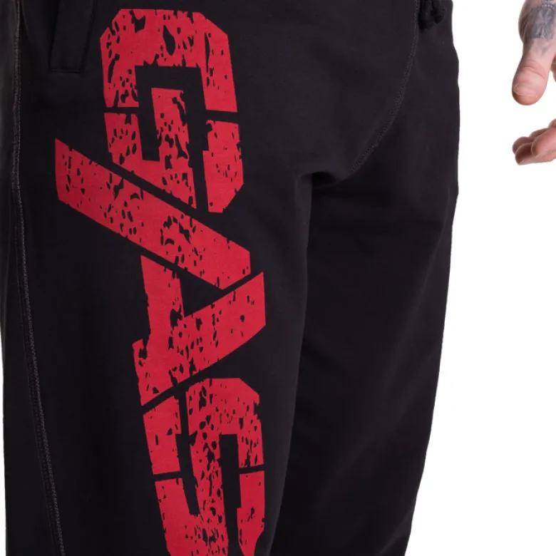 Vintage Sweatpants, Black/Red