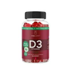 Vitamin D3 60 Gummies Bringebær