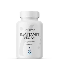 Vitamin D3 vegan 2000IE (50 μg) 90 vegetabilske kapsler