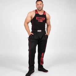 Wallace Mesh Pants, Black/Red