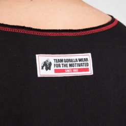 Wallace Workout Top, Black/Red