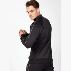Wenden Track Jacket, Black/Gold