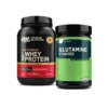100 % Whey Gold Standard Myseprotein 700 g + Glutaminpulver 630 g