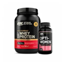 100 % Whey Gold Standard Myseprotein 700 g + Opti-Women, 120 kapsler