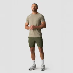 Workout 2-in-1 Shorts, Dark Khaki Green