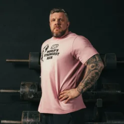 World Strongest Man 2026 T-Shirt Heats Men's Peony