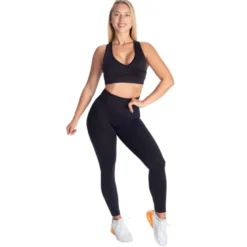 Wrap seamless bra, Black