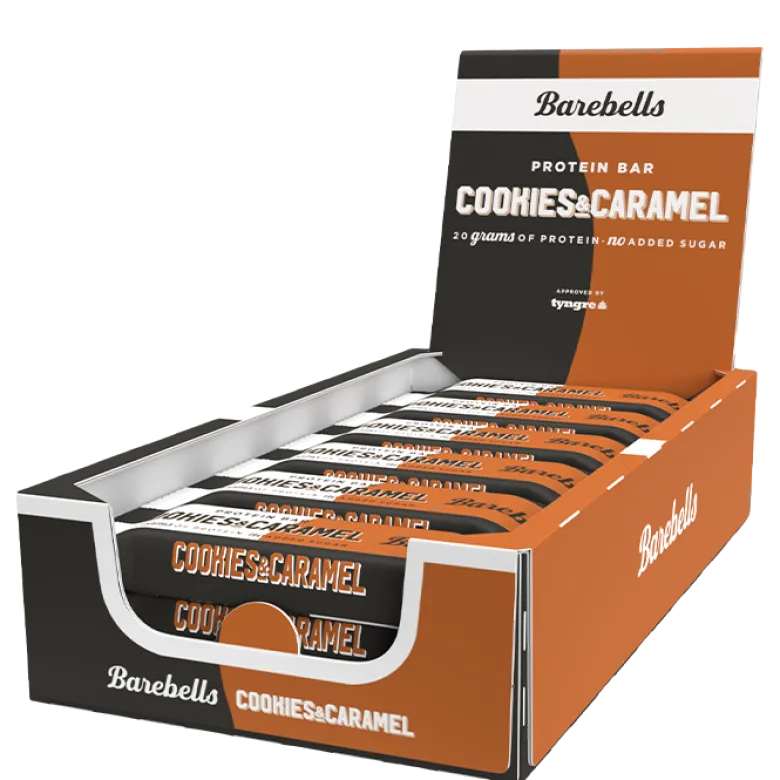 12 x Barebells Protein Bar, 55 g, Cookies & Caramel