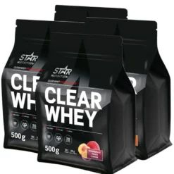 4 x Clear Whey Myseprotein 500 g