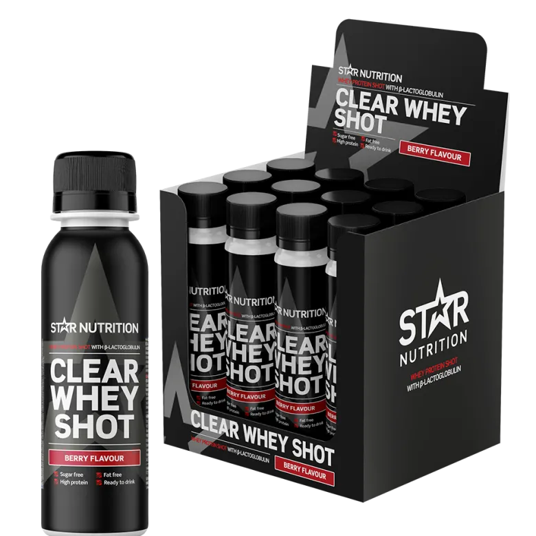 12 x Clear Whey Protein Shot, Berry