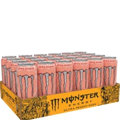 24 x Monster Energy Ultra, 50 cl, Peachy Keen Zero Sugar
