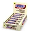 12 x Snickers High Protein Bar Low Sugar 57 g Hvit sjokolade